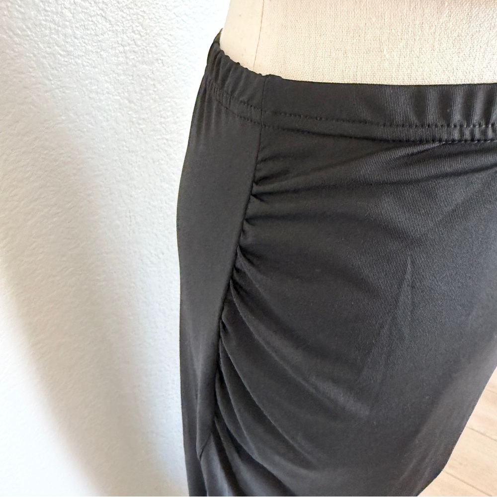 🌞 Black Matching Top Maxi Skirt Set for Vacation Leisure - Picture 5 of 11